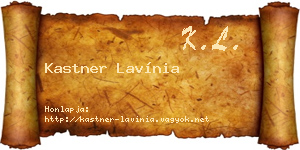 Kastner Lavínia névjegykártya
