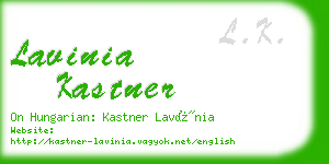 lavinia kastner business card